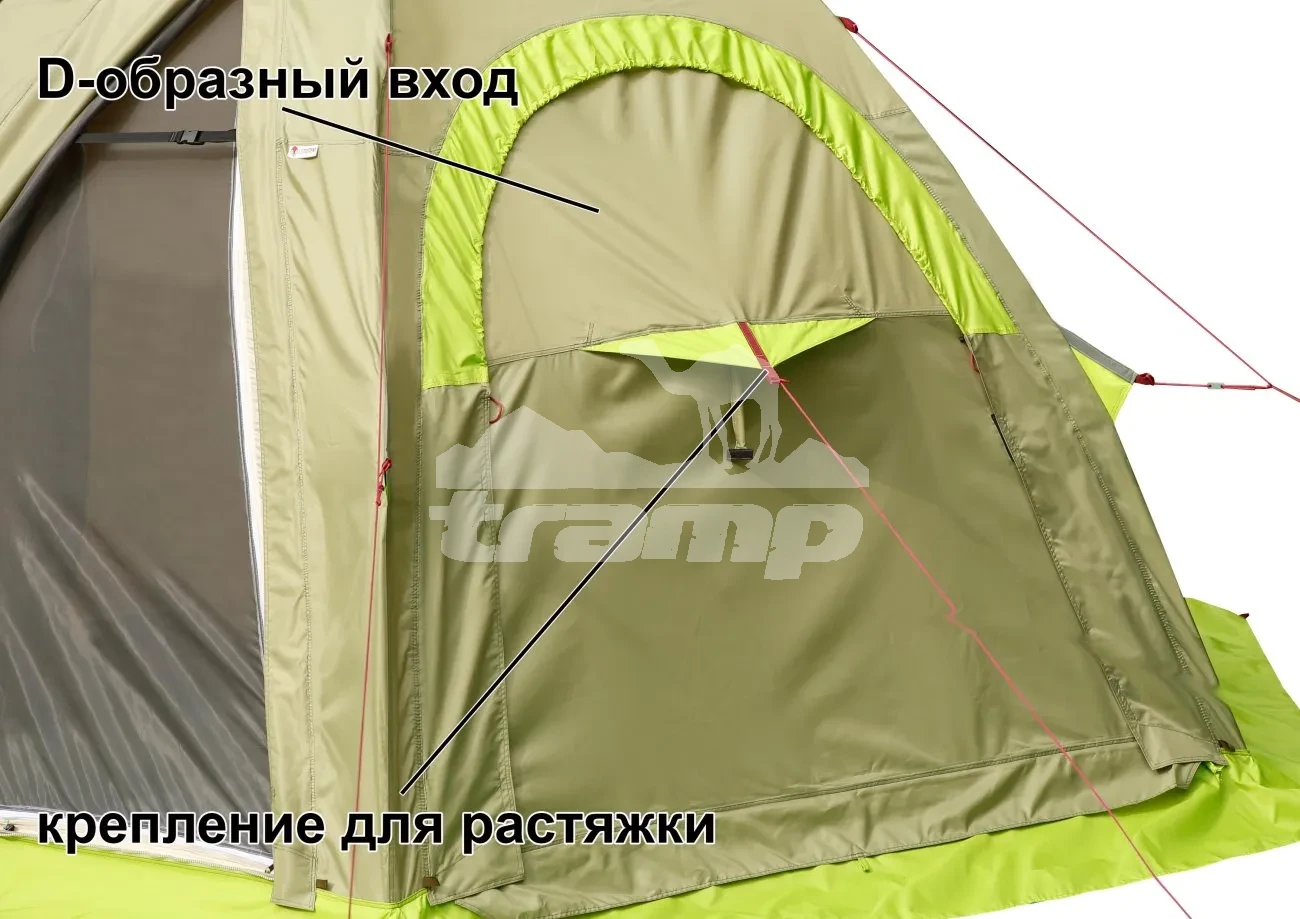 Палатки Всесезонная Универсальная палатка Лотос 5УТ Шторм (360х320/205 см)