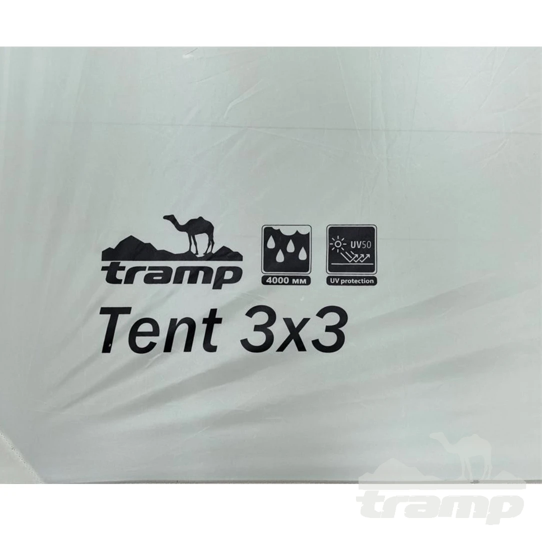 Шатрово-тентовая продукция Тент TRAMP 3x3 м Полиэстер, TRT-100.04-sand