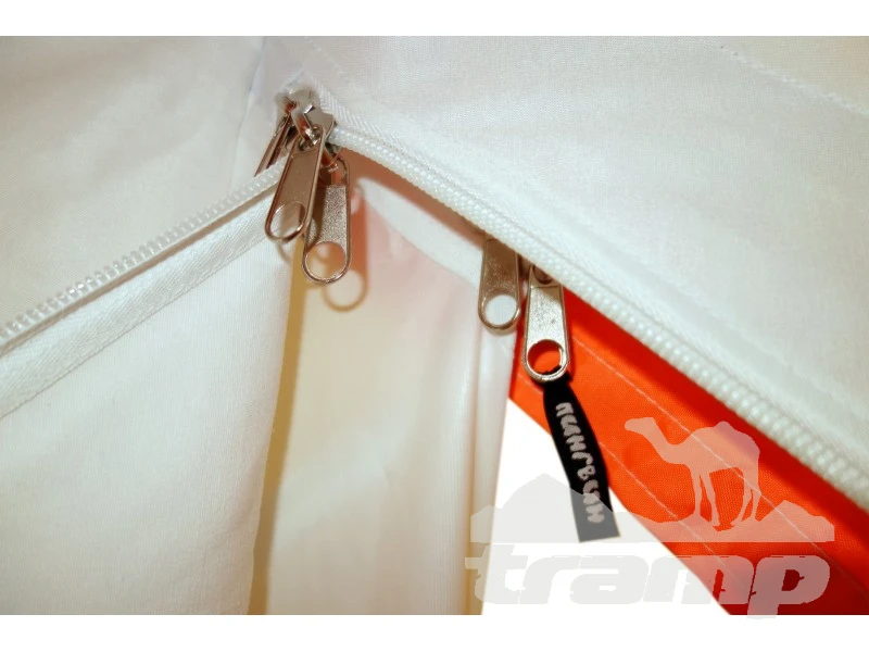 Палатки Зимняя палатка Призма Премиум STRONG (2-сл) 225*215 (бело-оранжевый)