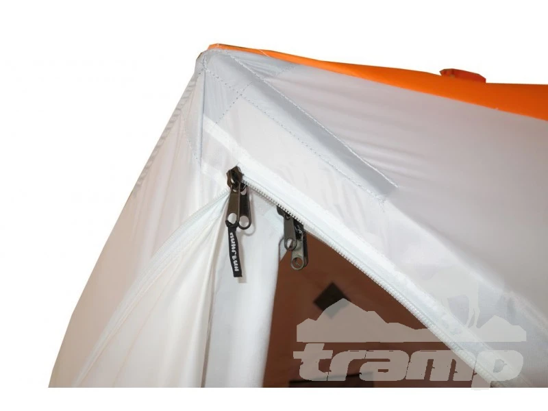 Палатки Зимняя палатка Призма BRAND NEW (2-сл) 200*185 (бело-орананжевый)