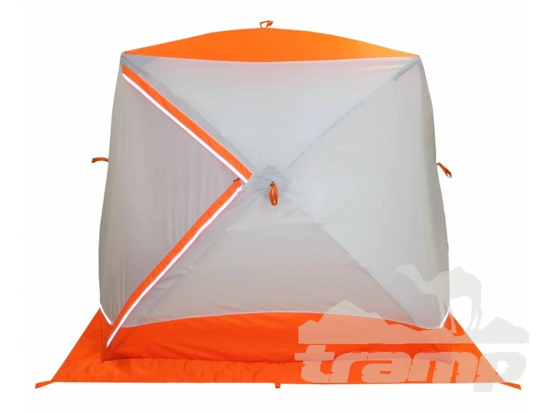 Палатки Зимняя палатка Призма BRAND NEW (2-сл) 200*185 (бело-орананжевый)