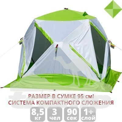 Палатки Зимняя палатка Лотос Куб 3 Компакт (210х210/180 см)