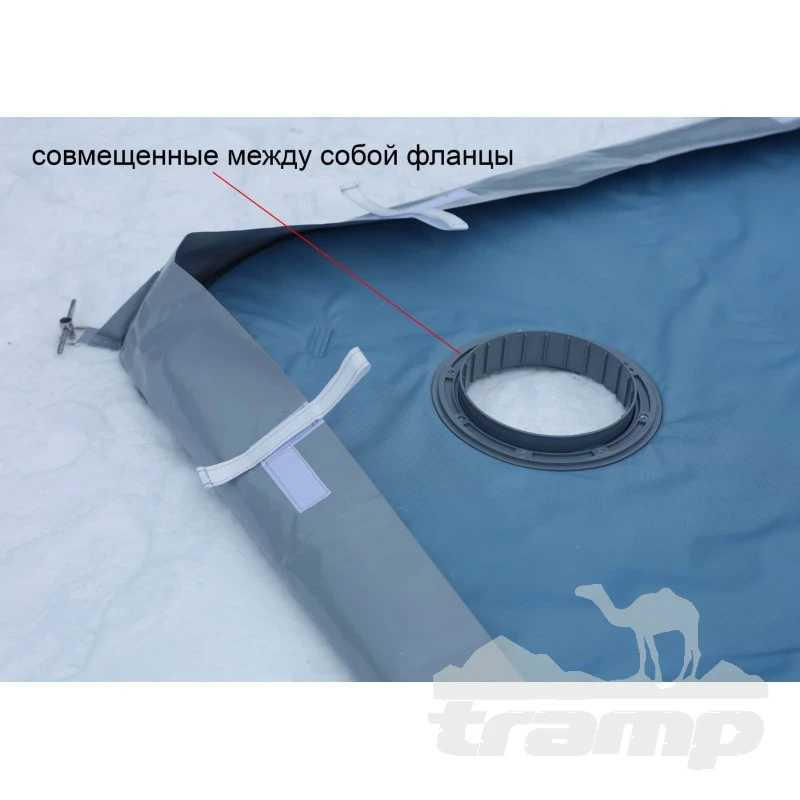 Комплектующие для палаток Дно гидро-термоизоляционное Лотос Куб 4 (260х210) с фланцами
