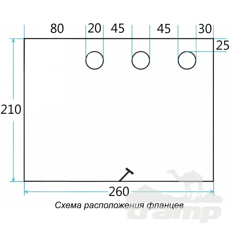 Комплектующие для палаток Дно гидро-термоизоляционное Лотос Куб 4 (260х210) с фланцами