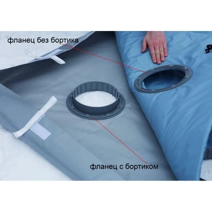 Дно гидро-термоизоляционное Лотос Куб 4 (260х210) с фланцами