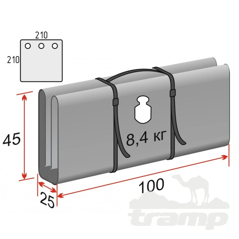 Комплектующие для палаток Дно гидро-термоизоляционное Лотос Куб 3 (210х210) с фланцами