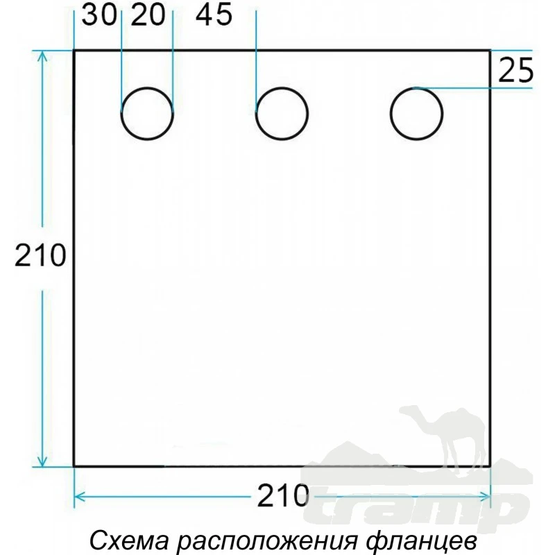 Комплектующие для палаток Дно гидро-термоизоляционное Лотос Куб 3 (210х210) с фланцами