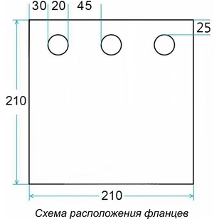 Дно гидро-термоизоляционное Лотос Куб 3 (210х210) с фланцами