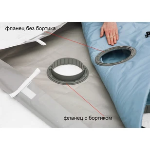 Дно гидро-термоизоляционное Лотос Куб 3 (210х210) с фланцами