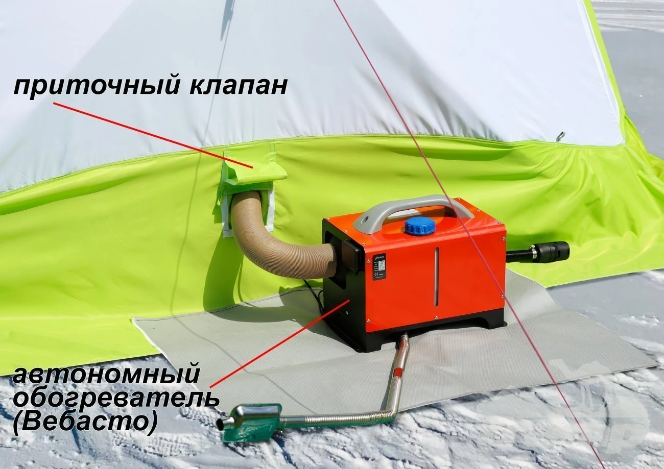 Палатки Зимняя палатка Лотос КубоЗонт 4 Компакт Термо (260х260/215 см)