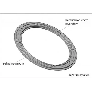 Пол утепленный Лотос Куб 3 (210х210) ПУ4000 с фланцами