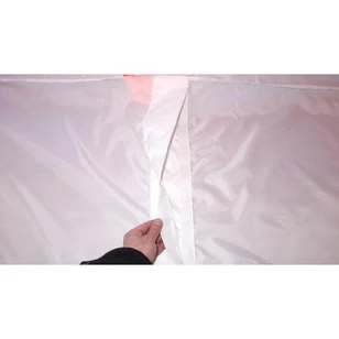 Зимняя палатка Пингвин Mr. Fisher 200 вшитый пол на липучке 200*200 (бело-оранжевый)