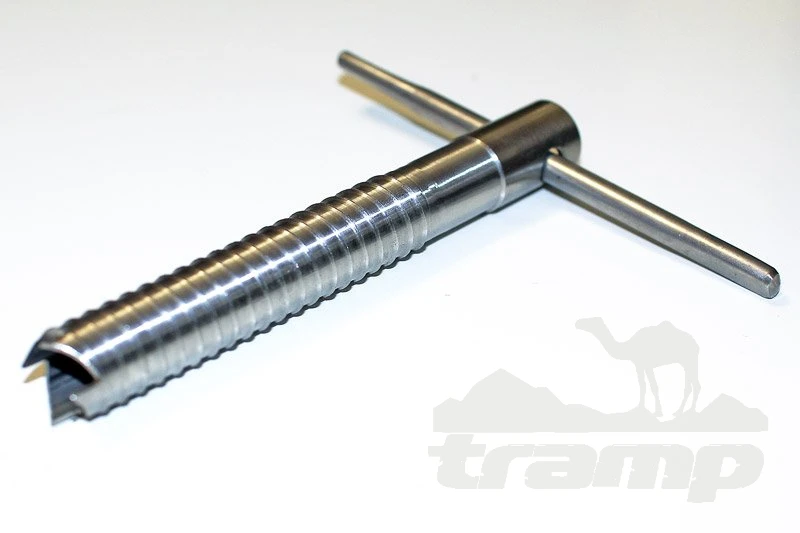 Комплектующие для палаток Ввертыш нержавейка для палатки (подвижная ручка) 16х1,5х130 мм