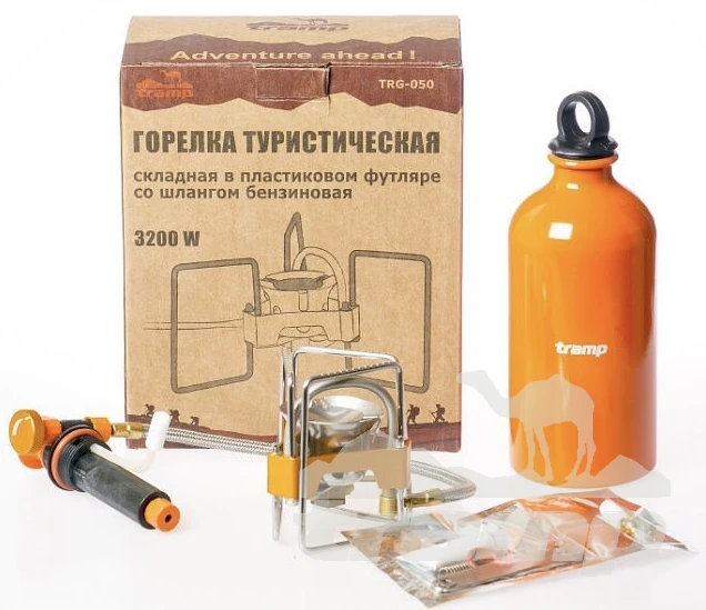 Газовое оборудование Горелка туристическая складная со шлангом бензиновая - Tramp