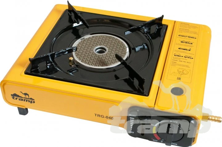 Газовое оборудование Плита газовая керамическая Tramp TRG-040 (с переходником)