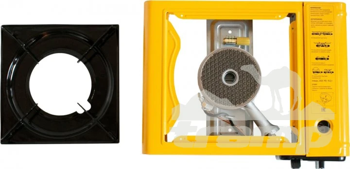 Газовое оборудование Плита газовая керамическая Tramp TRG-040 (с переходником)