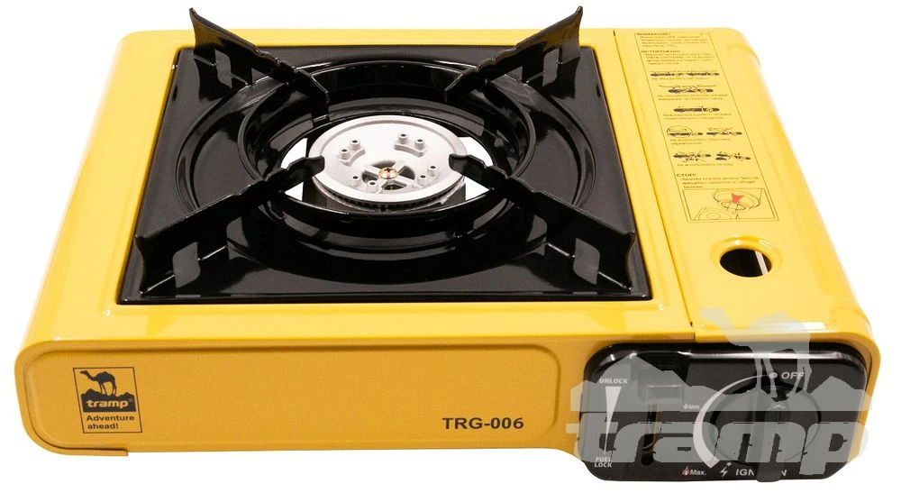 Газовое оборудование Плита туристическая газовая Tramp TRG-006 (с переходником)