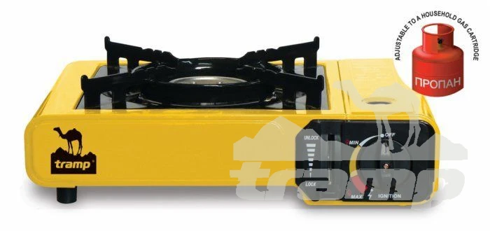 Газовое оборудование Плита туристическая газовая Tramp TRG-006 (с переходником)