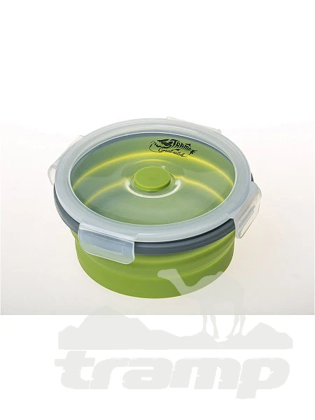 Походная посуда Контейнер складной с крышкой-защелкой 800 мл Tramp, TRC-087-olive