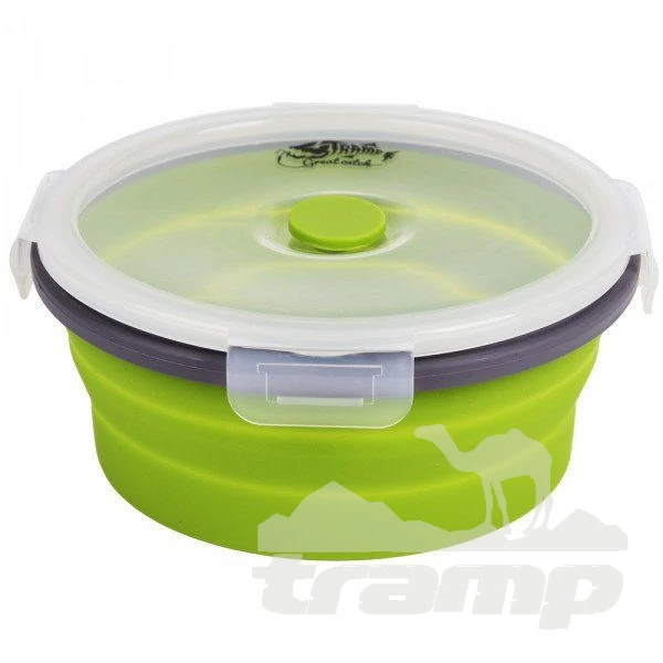 Походная посуда Контейнер складной с крышкой-защелкой 800 мл Tramp, TRC-087-olive