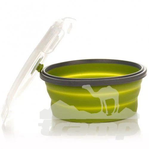 Походная посуда Контейнер складной с крышкой-защелкой 800 мл Tramp, TRC-087-olive