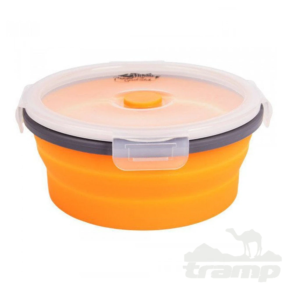 Походная посуда Контейнер складной с крышкой-защелкой 550 мл Tramp TRC-088-orange
