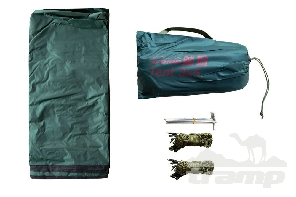 Шатрово-тентовая продукция Тент TRAMP 3х5 м Полиэстер TRT-101.04-green