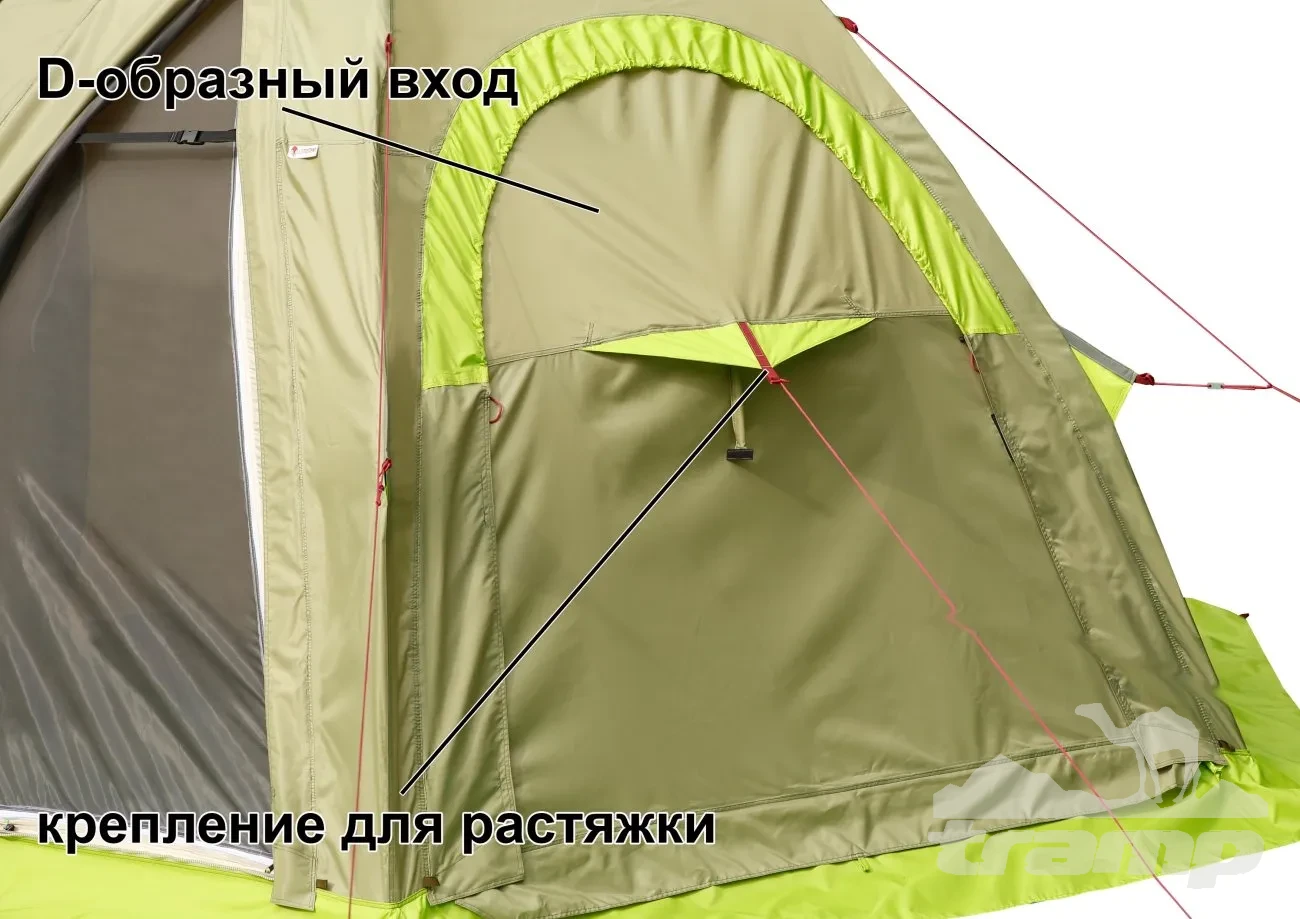 Палатки Всесезонная Универсальная палатка Лотос 5У Шторм (360х320/205 см)