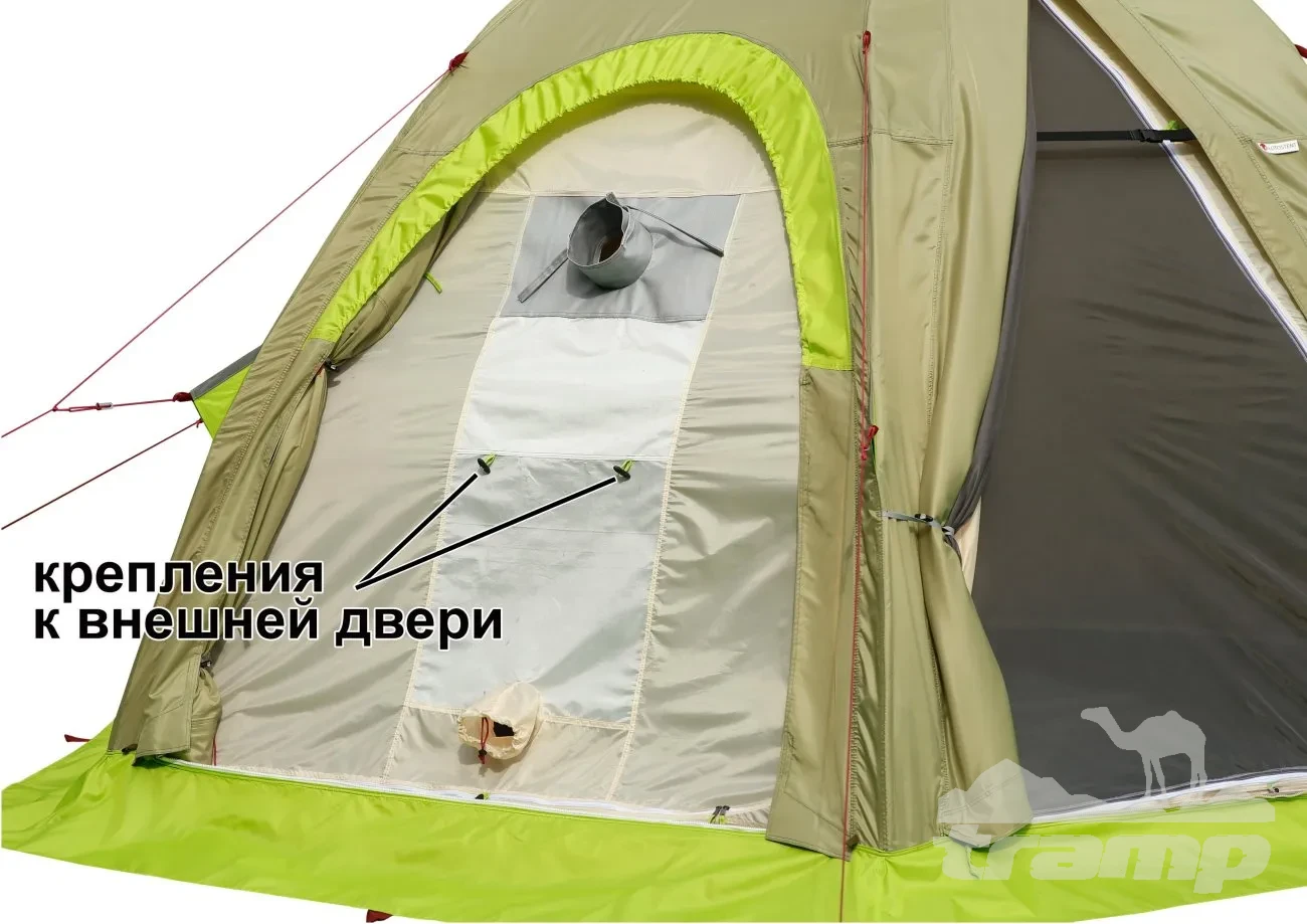 Палатки Всесезонная Универсальная палатка Лотос 5У Шторм (360х320/205 см)