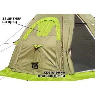 Всесезонная Универсальная палатка Лотос 5У Шторм (360х320/205 см)