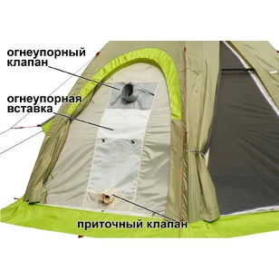 Всесезонная Универсальная палатка Лотос 5У Шторм (360х320/205 см)