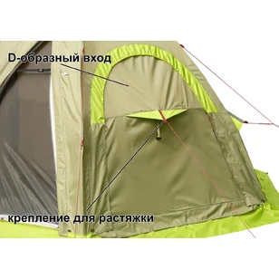 Всесезонная Универсальная палатка Лотос 5У Шторм (360х320/205 см)