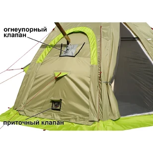 Всесезонная Универсальная палатка Лотос 5У Шторм (360х320/205 см)