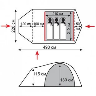 Палатка Универсальная Tramp Lite Twister 3 (V2)