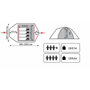 Палатка Универсальная Tramp Lite Camp 3 (V2)